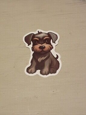 10/$10 Stickers Decal - Schnauzer Puppy Kawaii Animal Sticker